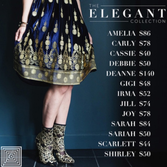 Lularoe NWOT Carly Elegant Collection Metallic - Picture 7 of 8